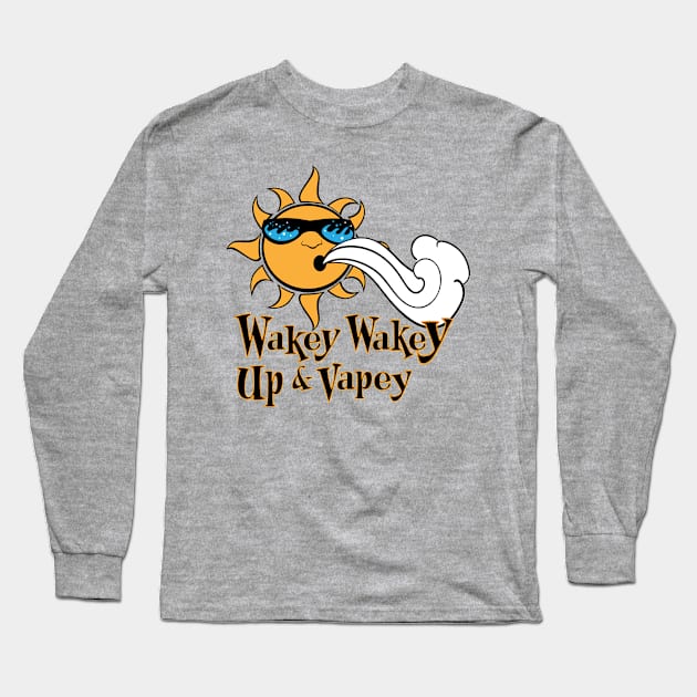 Ω VAPE Shirt | Wake and Vape Long Sleeve T-Shirt by IconicTee